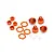 HPI Firestorm/Blitz Orange Aluminium Shock Parts Set 103408