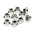 HPI 3mm Silver Steel Flanged Nyloc Nuts 10Pcs 103671