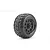 Jetko 3.6" Rockform MT Medium Soft Belted Tyres on (1/2" Off Set) Black Claw Rims - Glued Wheels 2Pcs JKO1803CBMSGBB2