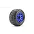 Jetko 3.6" Rockform MT Medium Soft Belted Tyres on Metal Blue Claw Rims - Glued Wheels 2Pcs JKO1803CLMSGBB1