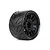 Jetko 4.0" Black Phoenix SMT Medium Soft Belted Tyres on Black Claw Rims - Glued Wheels 2Pcs JKO1901CBMSGBB1