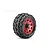 Jetko 2.8" Tomahawk ST Medium Soft Tyres on Metal Red Claw Rims - Glued Wheels 2Pcs JKO2701CRMSGNB1