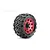 A single Jetko 2.8 inch Rockform ST RC tyre mounted on a metallic red Claw rim, shown against a white background.