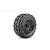 Jetko 2.8" Tomahawk MT Medium Soft Tyres on (1/2" Off Set) Black Claw Rims - Glued Wheels 2Pcs JKO2801CBMSGNB2