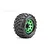 Jetko 2.8" King Cobra MT Medium Soft Tyres on Metal Green Claw Rims - Glued Wheels 2Pcs JKO2802CGMSGNB1
