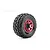Jetko 2.9" Tomahawk SC Medium Soft Tyres on Metal Red Claw Rims - Glued Wheels 2Pcs JKO3101CRMSGNB1