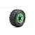 Jetko 2.9" King Cobra SC Medium Soft Tyres on Metal Green Claw Rims - Glued Wheels 2Pcs JKO3102CGMSGNB1