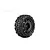 A single Jetko 1.9 inch Couragia rally tire mounted on a black multi-spoke Radia rim against a white background.