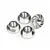 HPI 4mm Silver Aluminium Flanged Serrated Nuts 4Pcs 103908