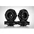 Two black Jetko 12mm narrow EX SC wheel connectors shown from front and side angles against a white background.