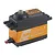 Savox SA-1256TG Plus coreless digital servo with an orange aluminium middle case and black plastic top and bottom sections.