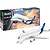 Revell 1/144 scale Airbus A300-600ST Beluga plastic model kit box and a fully assembled, painted model aircraft on a white background.