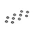 XRAY Black Aluminium 3x6x0.5MM Shims 10Pcs 303121-K