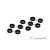 XRAY Black Aluminium 3x6x2.0MM Shims 10Pcs 303123-K