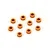 XRAY Orange Aluminium 3x6x3.0MM Shims 10Pcs 303125-O