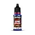 A bottle of Vallejo Game Color Wash Blue acrylic paint, 18ml, featuring a black dropper cap and a label with product details.