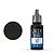 A 17ml bottle of Vallejo Game Ink Black acrylic paint with a black circular swatch next to it on a white background.