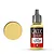 A 17ml bottle of Vallejo Game Color Pale Yellow acrylic paint with a grey dropper cap, shown next to a pale yellow color swatch.
