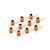 XRAY Orange Aluminium 3x6x3mm Shims 10Pcs 303130-O
