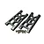 GPM Grey Aluminium Rear Lower Suspension Arms 2Pcs MAG056-GS