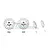 GPM Silver Aluminium 12mm (+1mm) Front or Rear Wheel Hexes w/ Disc Brakes & Calipers 2Pcs GT006AB-S