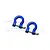 GPM Blue Aluminium Front or Rear Bumper D-Rings 2Pcs TRX4003-B