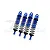 GPM Aluminium Front & Rear Shock Set 4Pcs - Blue SLE128143-B-BK