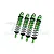 GPM Green Aluminium Front & Rear Shock Set 4Pcs SLE128143-G-BK