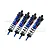 GPM Blue Aluminium Front & Rear Piggyback Shock Set 4Pcs SLE128143/LA-B-BK
