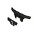 ARRMA 1/10 scale front and rear bumper set in black plastic, featuring the ARRMA logo embossed on each piece.