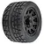 Pro-Line 3.8" Menace HP MT Soft Compound Belted Tyres On Black Raid Rims - Glued Wheels 2pcs PRO1020610