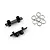 Yeah Racing Black Aluminium Front Lower Spring Mounts 2Pcs KY03-009BK