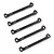 Yeah Racing Black Aluminium (-1, -0.5, 0, +0.5, +1) Front Tie Rod Set KY03-004BK