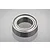 A single metal shielded ball bearing shown in a studio product shot against a light grey background.