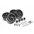 Boom Racing Black Aluminium 1.9" Golem Krait Beadlock Rims w/ 8mm Wideners 4pcs BRW780903BK