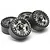 Boom Racing Gunmetal Aluminium 1.9 Golem Krait Beadlock Rims w/ 8mm Wideners-4pcs BRW780903GM