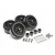 Boom Racing Black Aluminium 1.9 Venomous Krait Beadlock Rims w/ 8mm Wideners 4pcs BRW780902BK