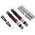 Boom Racing Red Aluminium 80mm Rear Double Spring Shocks w/ Optional Soft Springs 2Pcs BRLC7052R