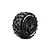 Louise 5.5" X-Rowdy Tyres on Black Spoked Rims - Glued Wheels 2Pcs L-T3351B