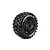 Louise 5.5" X-Mcross Tyres on Black Spoked Rims - Glued Wheels 2Pcs L-T3352B