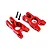 Traxxas Red Aluminium Rear Hubs 2Pcs 9552R