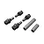 Traxxas Titanium Aluminium Front & Rear Centre Driveshafts 2Pcs w/ Steel CVD Joints 9751-GRAY