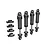 Traxxas Titanium Aluminium GTM Shocks 4Pcs 9764-GRAY
