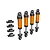 Traxxas Orange Aluminium GTM Shocks 4Pcs 9764-ORNG