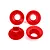 Traxxas Red Wheel Covers 4Pcs 9569R