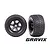 Traxxas 4.0" Gravix Tyres on Black X-Maxx Rims - Glued Wheels 2Pcs 7877