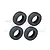 GPM 1.3" High Grip Crawler Tyres 4Pcs TRX4MZSP26B-BK