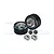 GPM 1.3" Black Aluminium Beadlock Rims 2Pcs w/ Wheel Hexes TRX4MZSP1153-BK