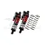 GPM Red Aluminium Front or Rear Adjustable Piggyback Shocks 2Pcs XRT172F/R/LA-R-BK