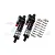 GPM Black Aluminium Front or Rear Adjustable Piggyback Shocks 2Pcs XRT172F/R/LA-BK-BK